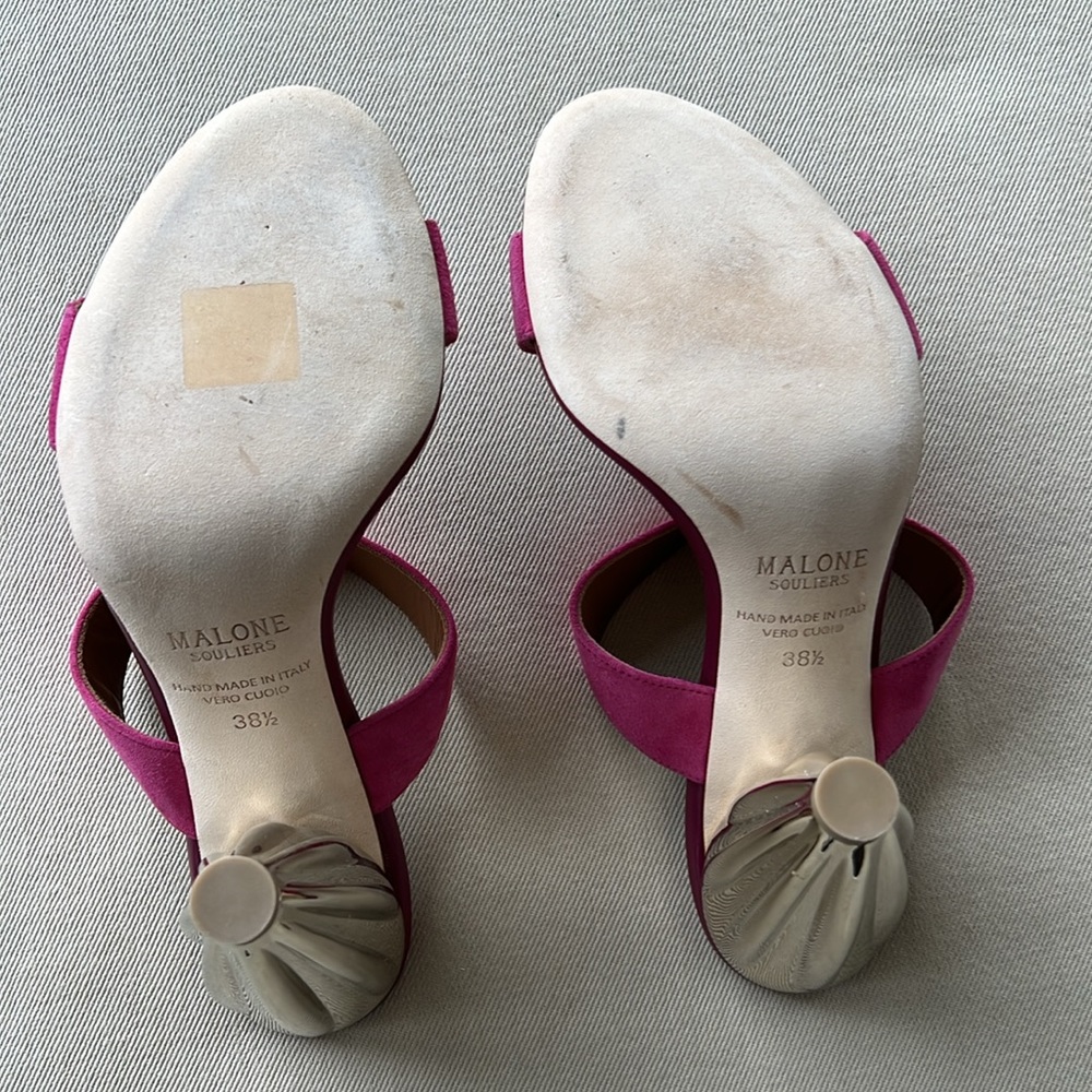 Malone Souliers Gold Heel Sandals - Picture 8 of 10